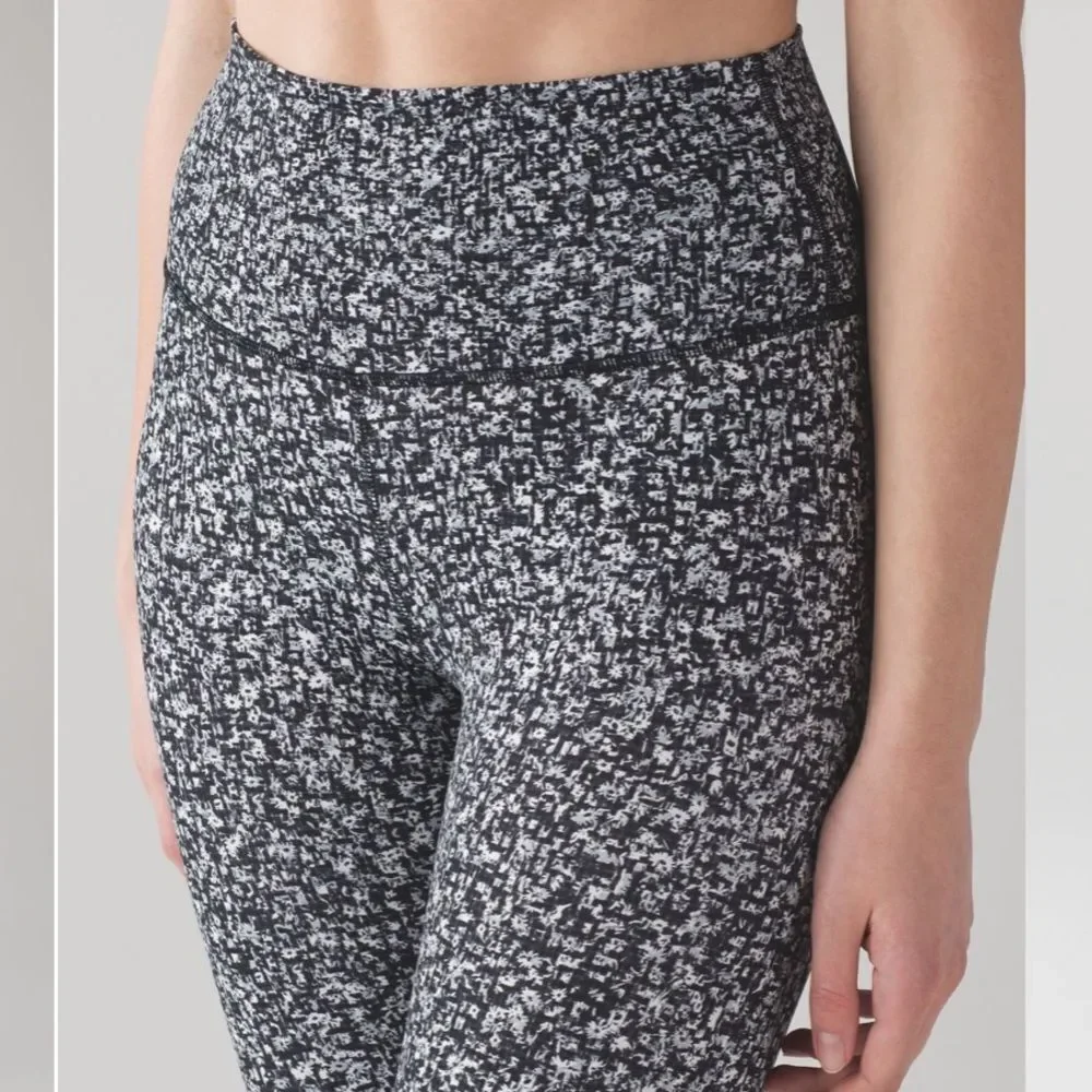 LULULEMON | Wunder Under High Rise 7/8 Leggings Daisy Dust Alpine Women’s Size 8